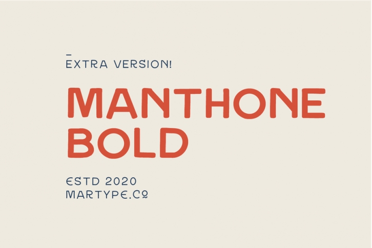 Manthone Bold Font Download