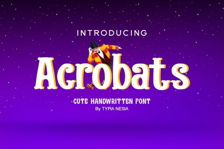 Acrobats - Circus Font Font Download