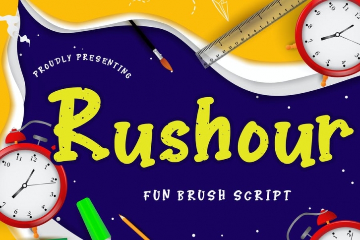Rushour Fun Brush Script Font Download