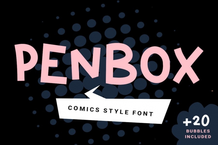 Penbox| comics style font Font Download