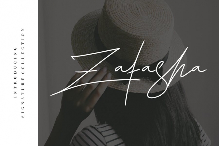 Zatasha - Elegant Handwritten Signature Font Download