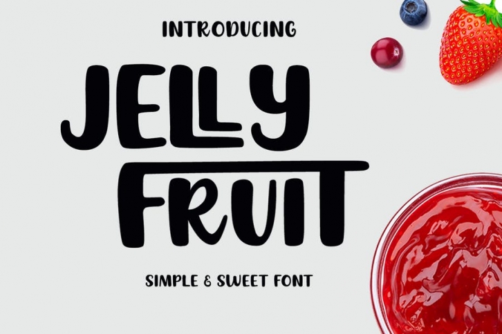 Jelly Fruit - Simple & Sweet Font Font Download