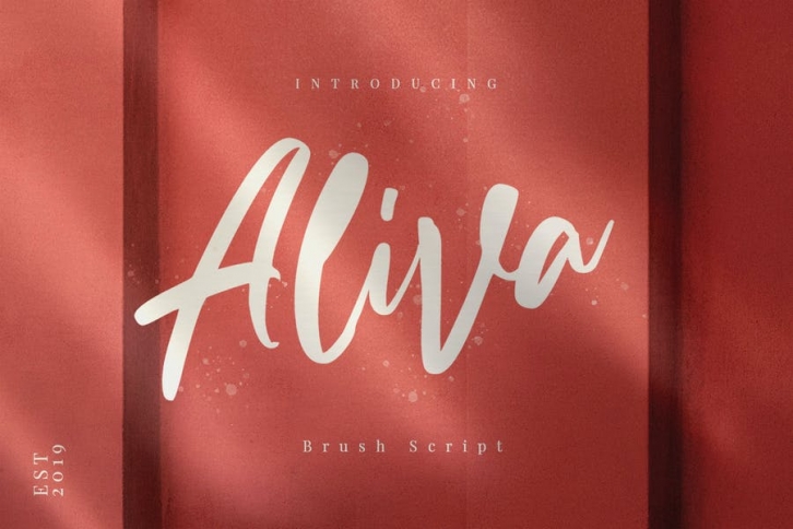 Aliva Brush Script Irrigular Signature Font Download