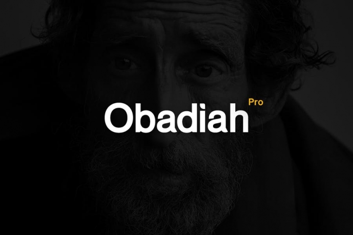 Obadiah pro - Modern Typeface + WebFont Font Download