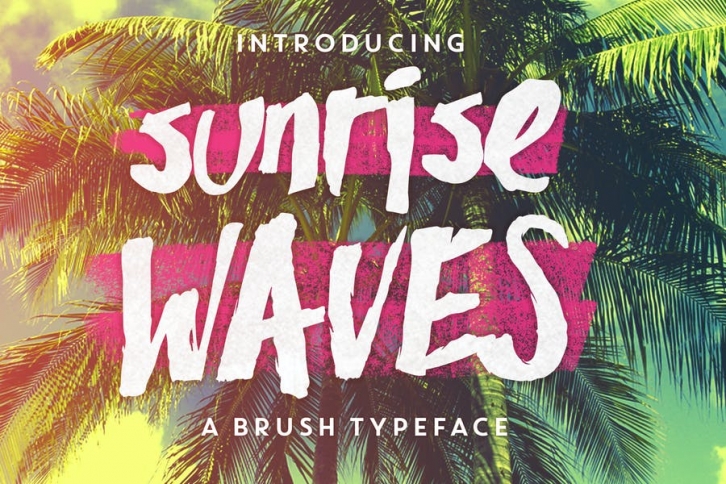 Sunrise Waves Font Download