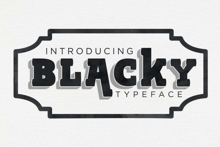 BLACKY Typeface Font Download