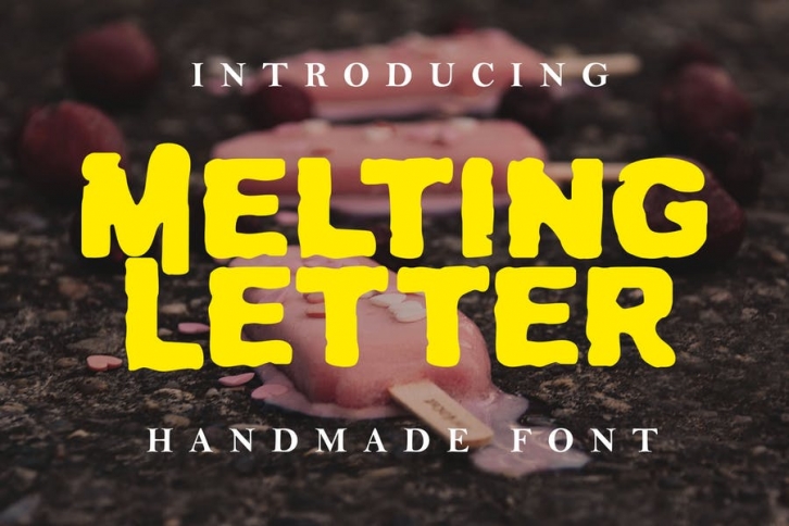 Melting Letter Font Download