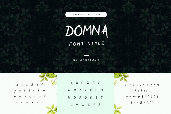 Domna - Custom Handmade Font Style Font Download