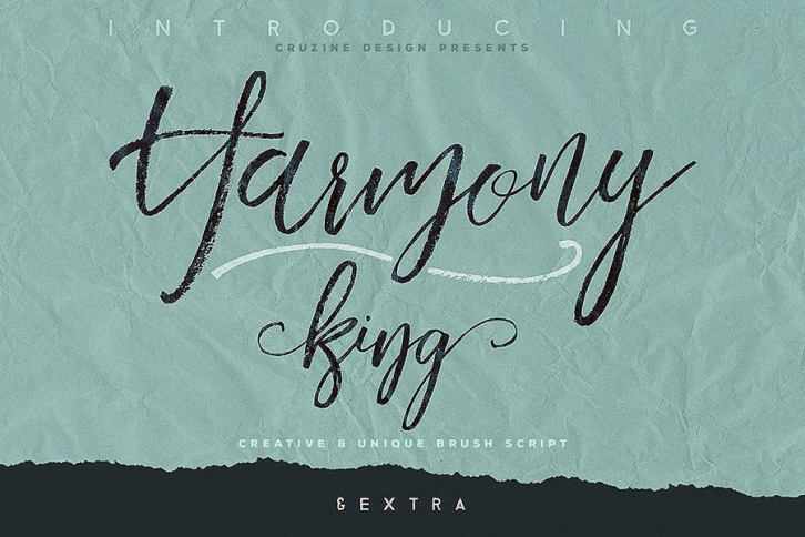 Harmony King - Brush Font Font Download