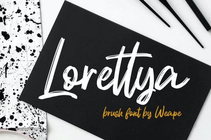 Lorettya - Brush Font Font Download
