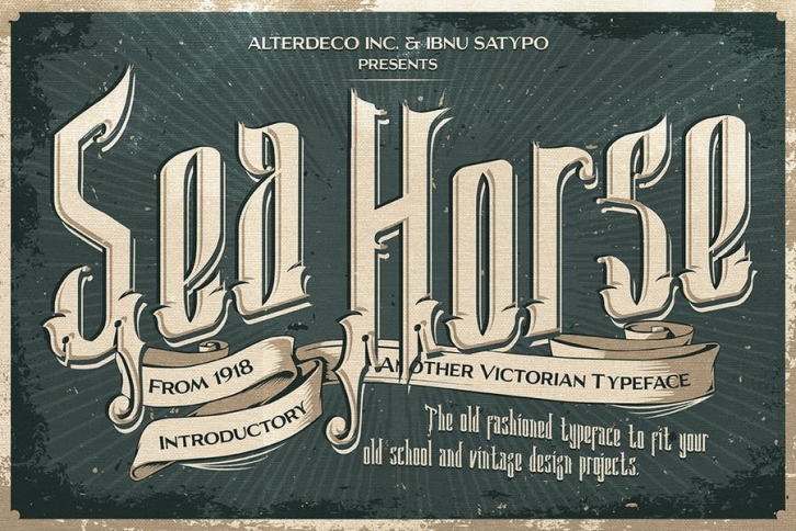 Sea Horse Typeface Font Download