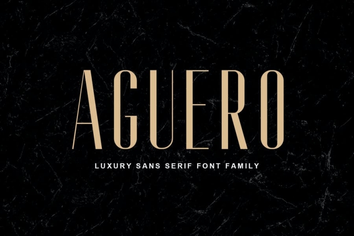 Aguero Sans - Luxury Sans Serif Font Font Download