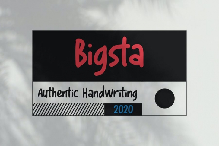 Bigsta - Handwritten Journal Font Font Download