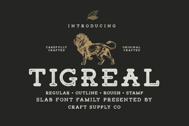 Tigreal Font Family Font Download
