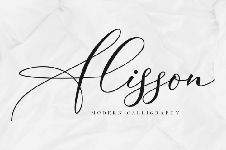 Alisson - Script Font Font Download