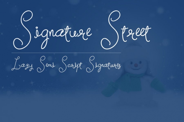 Signature Street Font Download