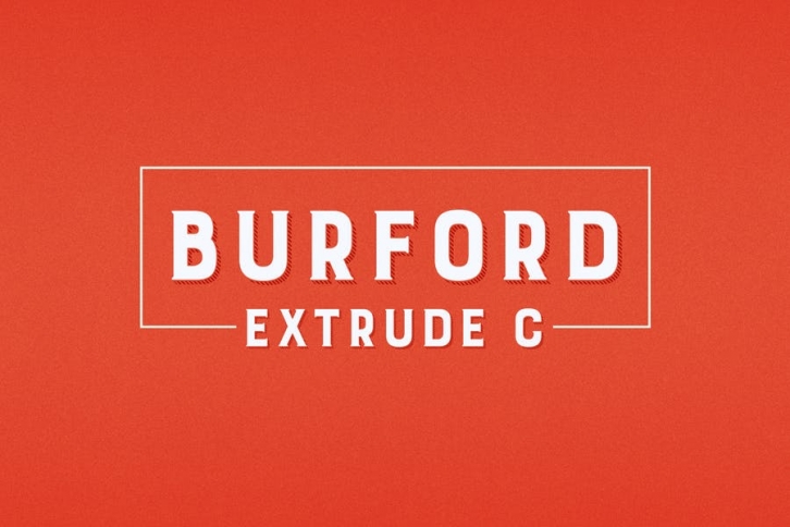 Burford Extrude C Font Download