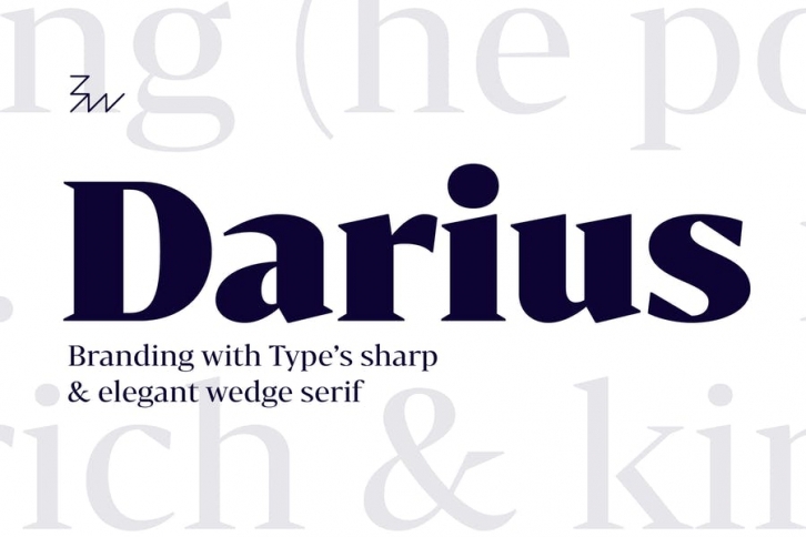 Bw Darius font family Font Download