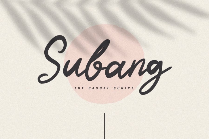 Subang - The Casual Script Font Download