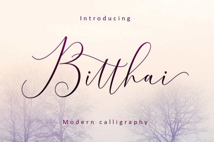 Bitthai Script Font Download