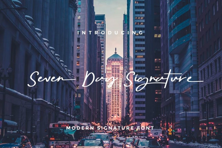 Seven Day YP Signature Font Font Download