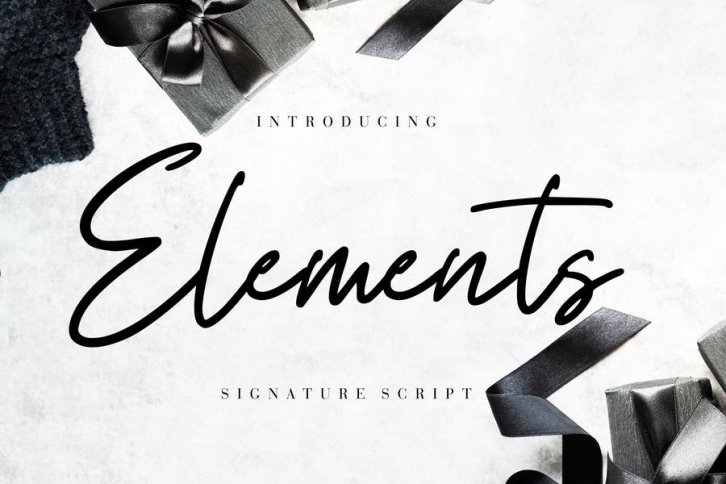 Elements Signature Script Font Download