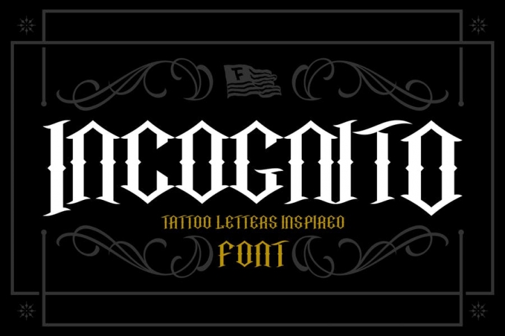 Incognito Tattoo Font Font Download