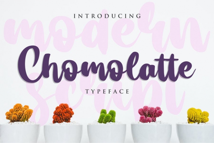 Chomolatte - Modern Script Font Font Download