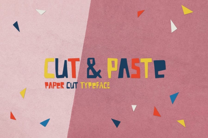 Cut And Paste Paper Cut Typeface Font Download