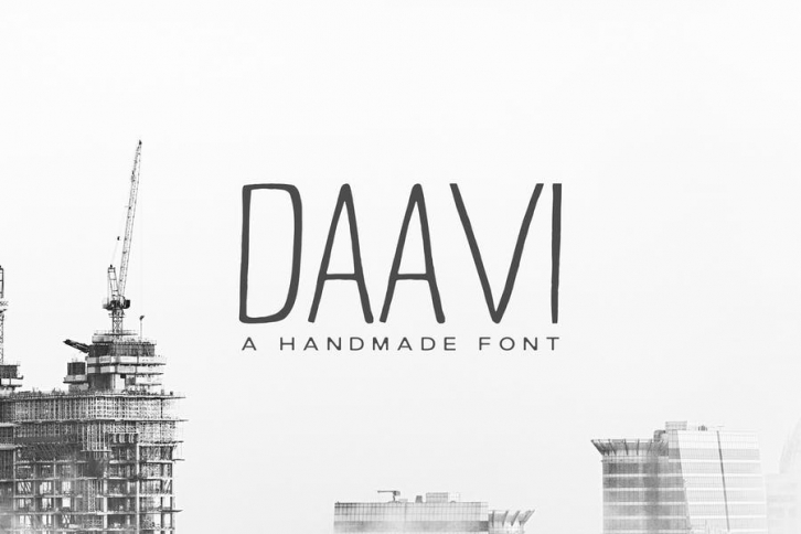Daavi Handmade Sans Serif Font Font Download