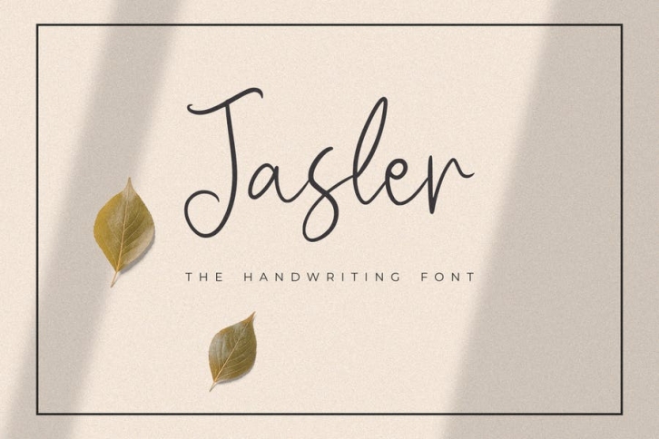 Jasler - The Handwriting Font Font Download