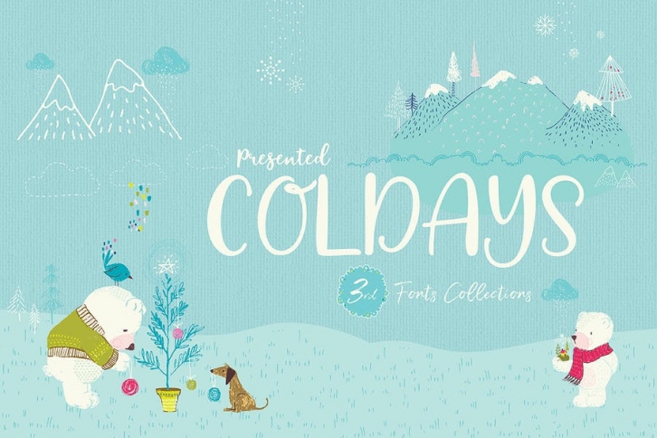 Coldays Memories Trio Fonts + Webfonts Font Download