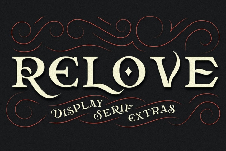 Relove Typeface + Extras Font Download