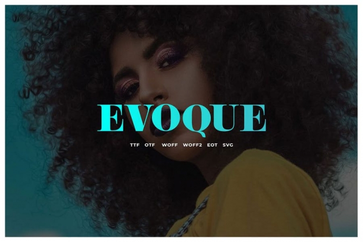 Evoque : vintage serif font family Font Download