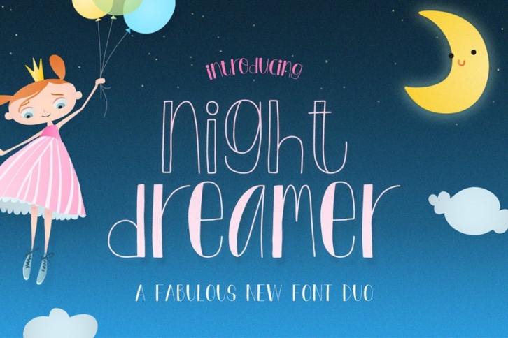 Night Dreamer Font Duo Font Download