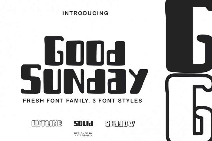 Good Sunday Layered Font Font Download