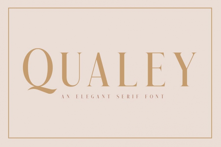 Qualey - Elegant Serif Font Font Download