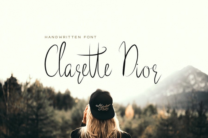 Clarette Dior - Beautiful Handwritten Font Font Download