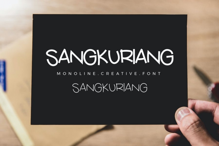 Sangkuriang Monoline Script Font Download