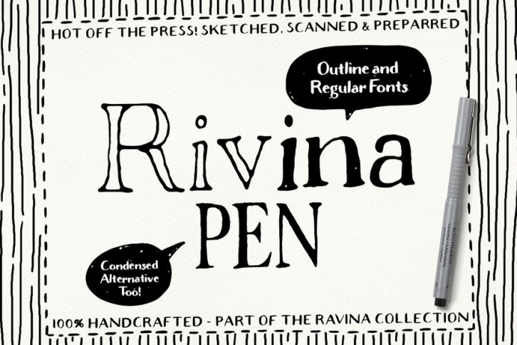 Rivina Pen Font Family Font Download