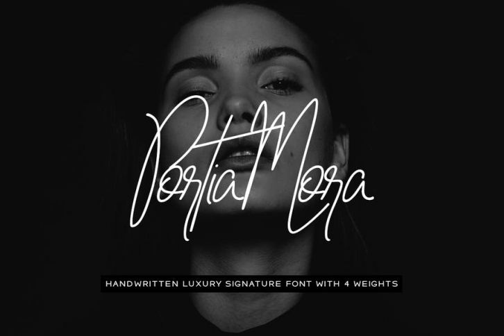 Portia-Mora Handwritten Luxury / Signature Font Font Download