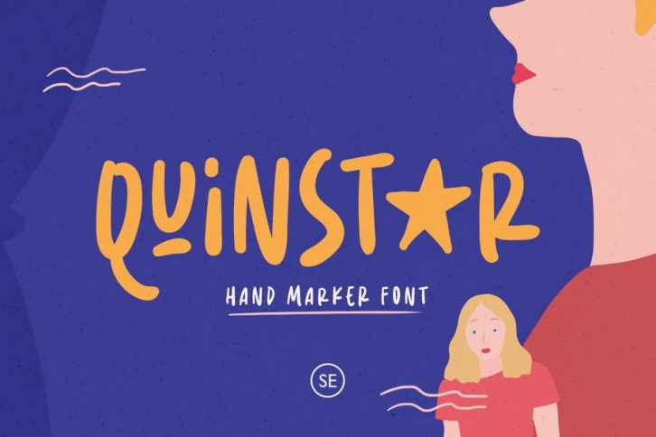 Quinstar - Hand Marker Font Font Download