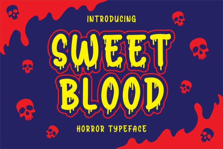 Sweet Blood - Horror Typeface Font Download