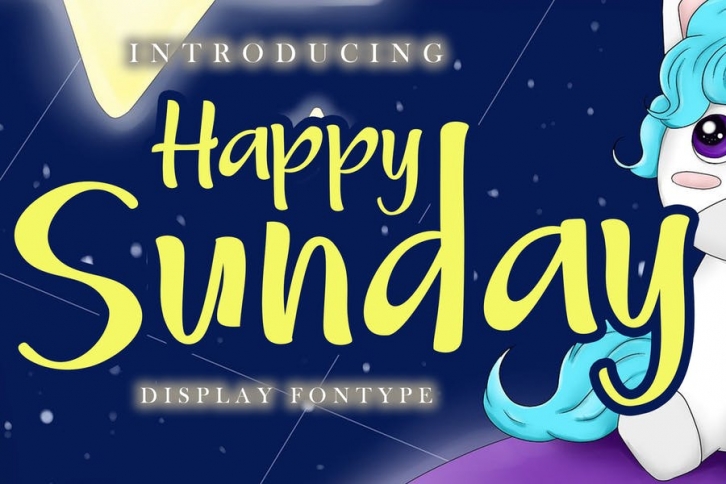Happy Sunday Display Font Font Download