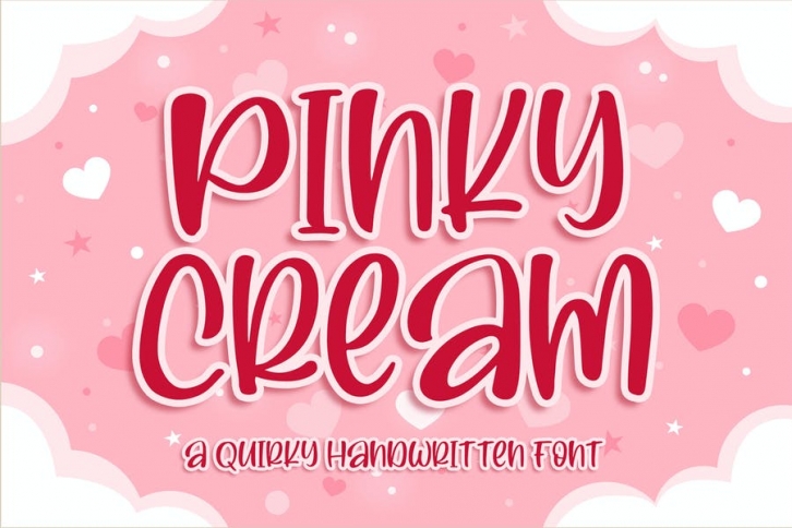 Pinky Cream - a Quirky Font Font Download