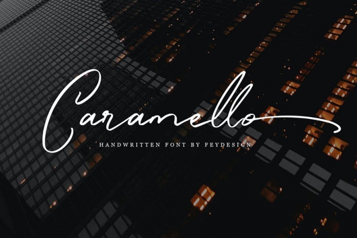 Caramello - Handwritting Script Font Font Download