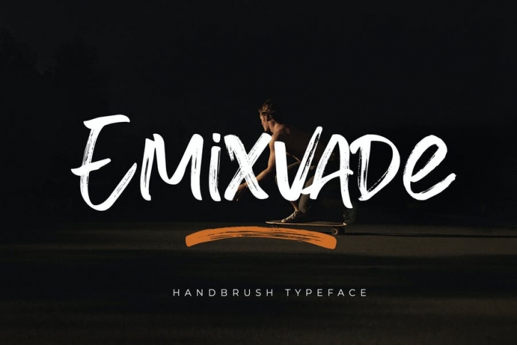 Emixvade - Handbrush Font Font Download
