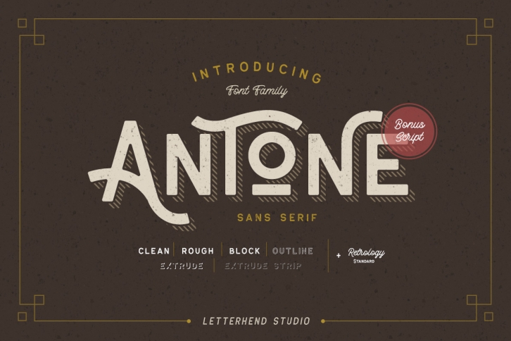 Antone Family - 7 FONTS Font Download