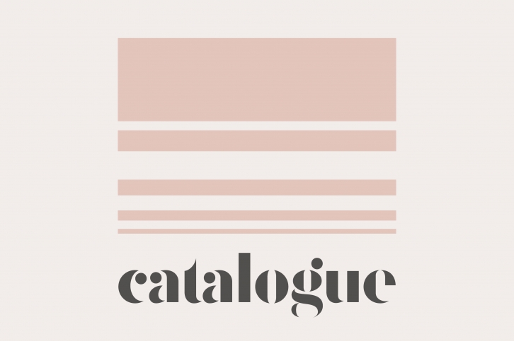 Catalogue - A Minimal Typeface Font Download