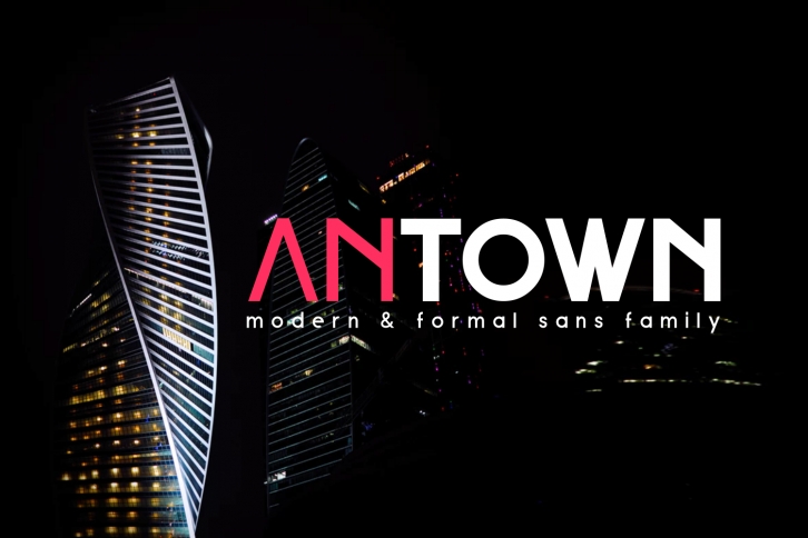 ANTOWN | modern & formal sans family Font Download